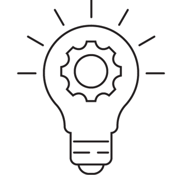icon of a lightbulb