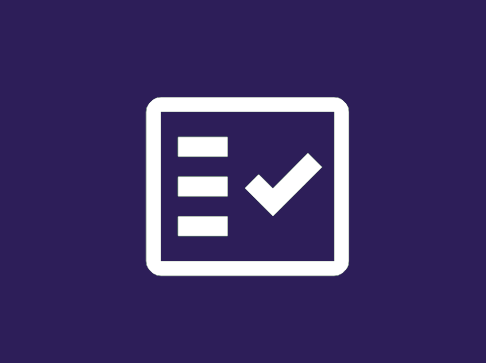 An icon of a checklist