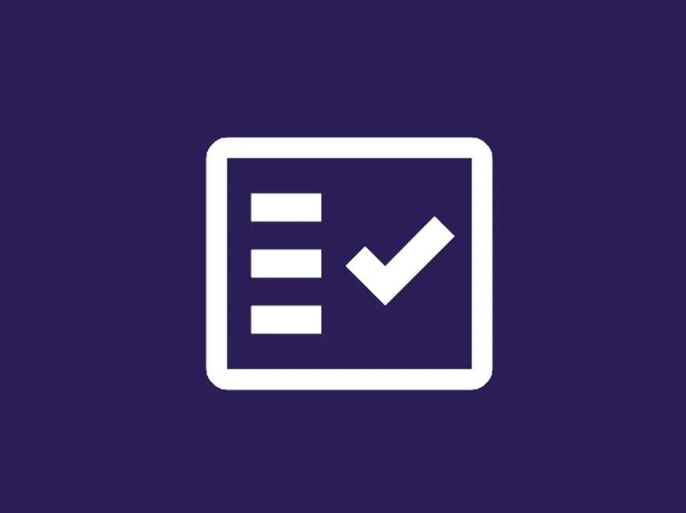 An icon of a checklist
