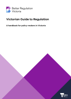 Preview image for Victorian Guide to Regulation: A handbook for policy-makers in Victoria