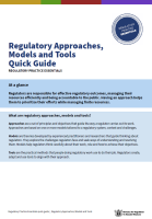 Preview image for Quick Guide: Regulatory approaches, models and tools